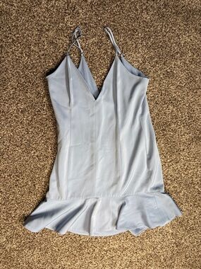 NBD Light Blue Spaghetti Strap Slip Dress